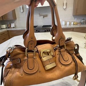 Chloé Paddington Vintage Brown Leather Handbag.